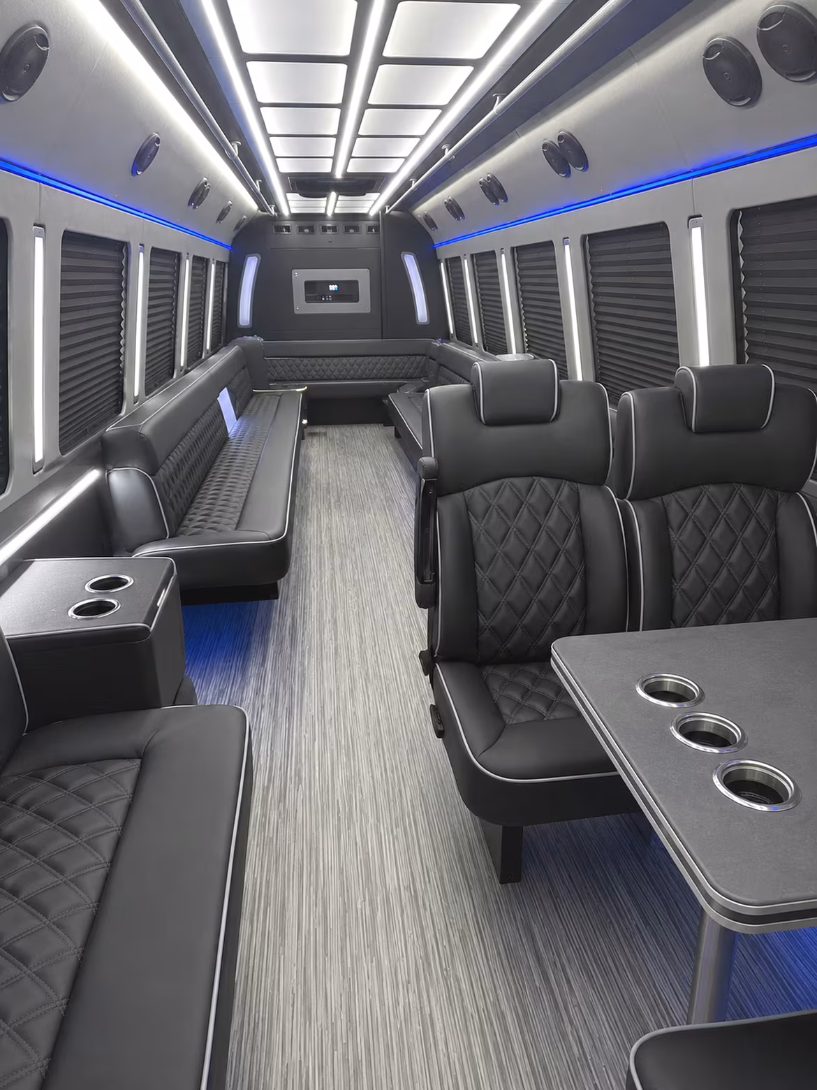 las cruces 25 passenger party bus inside