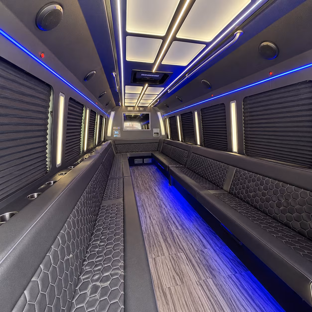 las cruces 30 passenger party bus interior