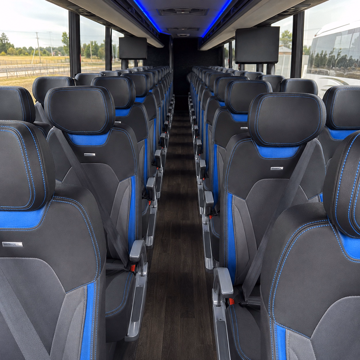 las cruces charter bus interior