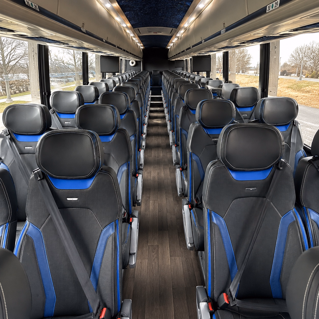 las cruces charter bus rental inside