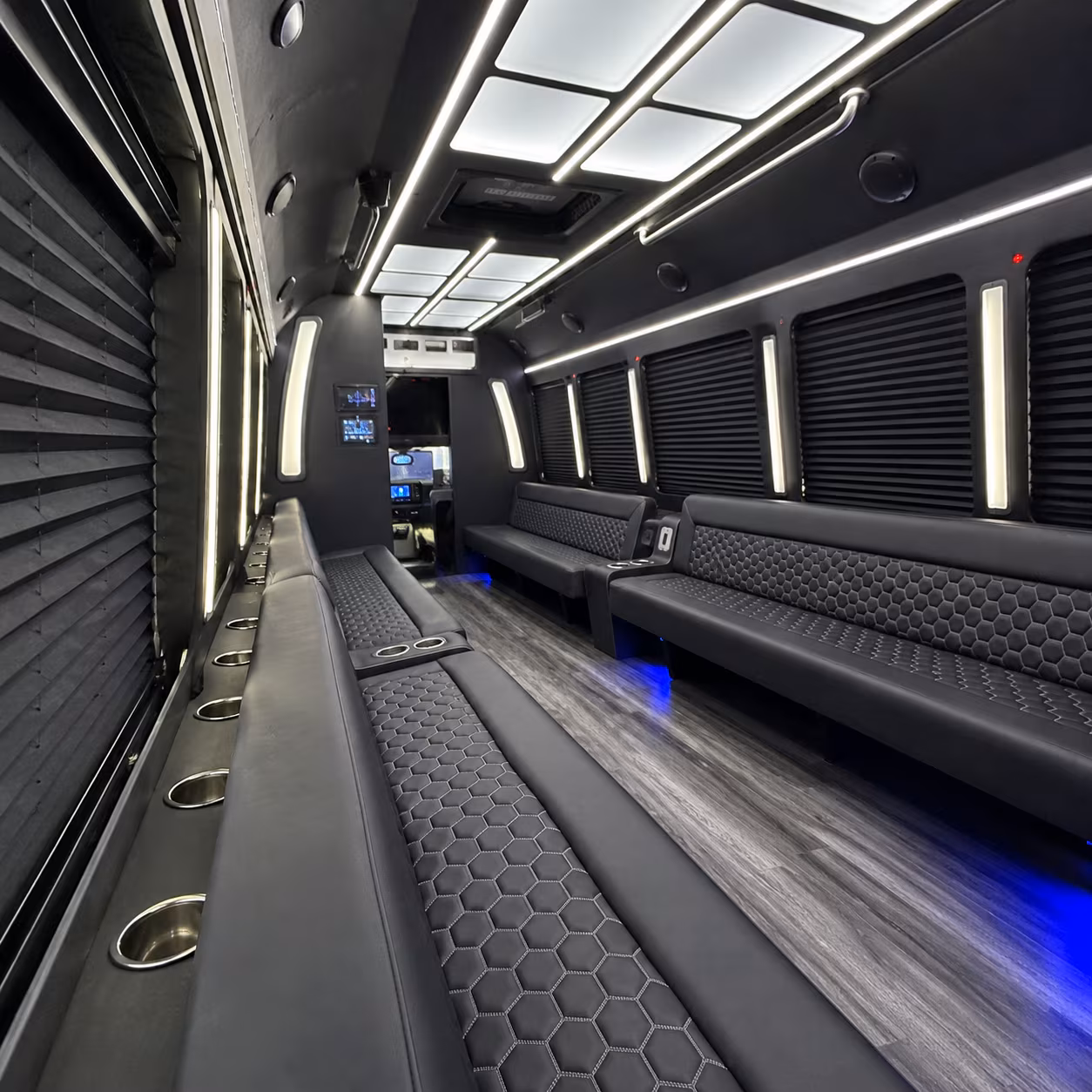 las cruces party bus rental interior